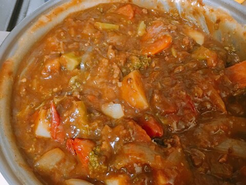 超簡単☆無水鍋で無水カレー